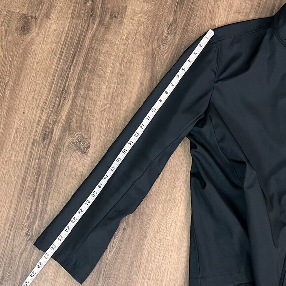 Banana Republic Black Moto Nylon Zip Jacket Sz XL - Picture 8 of 11